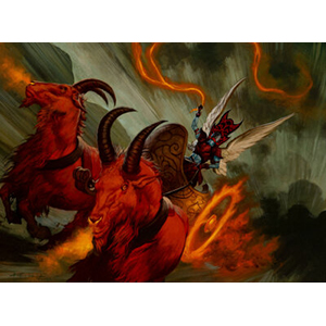 Chris Moeller (American, b. 1963) Nobilis of War, Magic the Gathering card art, 2008