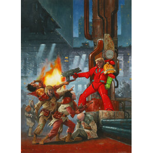 Les Edwards (British, b. 1949) Confrontation 40K, White Dwarf (Games Workshop) magazine cover, 1989