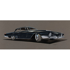 Bill Dobson (American, 1935-2011) Race Car concept car design, 1957