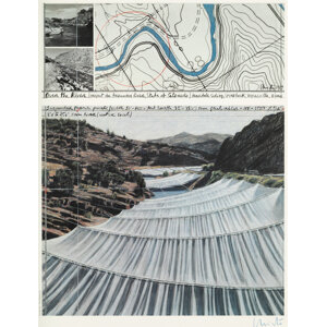 Christo (1935-2020) Over The River: Project for Arkansas River, State of Colorado, 2003