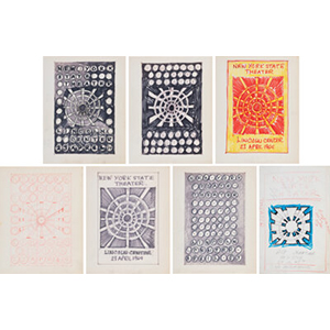 Robert Indiana (1928-2018) Preliminary Drawings for the New York Theatre (seven works)