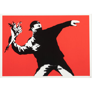 Banksy (b. 1974) Love is in the Air, 2003