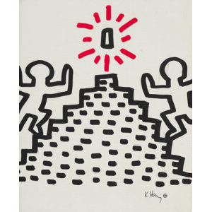 Keith Haring (1958-1990) One Work, from Bayer Suite, Sali-Adalat, 1982