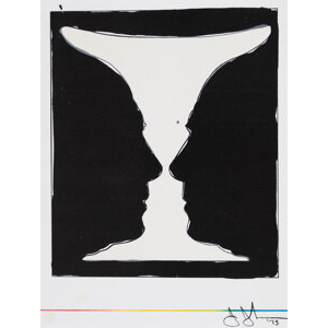 Jasper Johns (b. 1930) Cup, Two Picasso Profiles, 1973