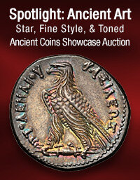 February 1 Spotlight: Ancient Art - Star, Fine Style, and Toned Ancient Coins Showcase Auction