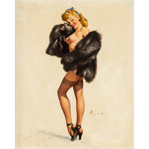 Gil Elvgren (American, 1914-1980) This is the Skin I Love to Touch, 1948