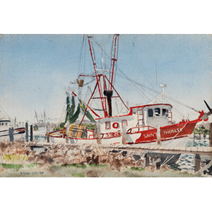 Russell Steel (American, 1917 -2010 ) St. Therese Fishing Boat, 1987