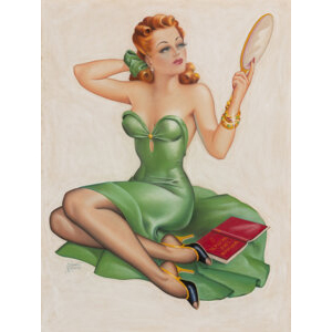 Cardwell Higgins (American, 1902-1983) Punching Judy, Silk Stocking Stories spicy pulp magazine cover, July 1939