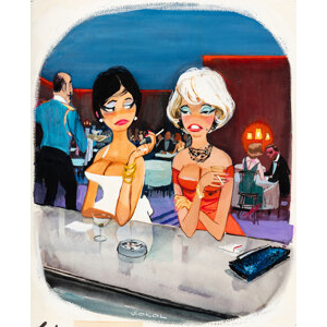 Erich Sokol (American, 1933-2003) Sometimes I Think I'd Like to Move..., Playboy cartoon, March 1960