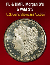 March 9 PL & DMPL Morgan $'s & VAM $'S US Coins Showcase Auction