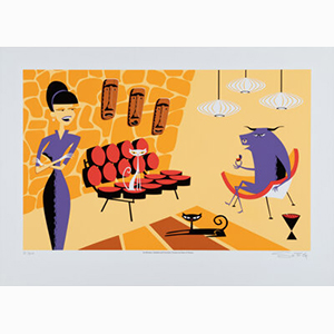 SHAG (b. 1962) The Minotaur, Steadfast and Persistant, Pursues the Sister of Perseus, 1999