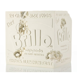 Daniel Arsham (b. 1980) Eroded Brillo Box (White), 2020