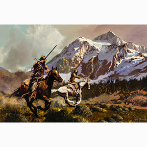 Oleg Stavrowsky (Russian/American, 1927-2020) Trappers