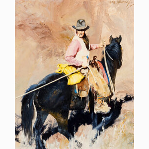 Oleg Stavrowsky (Russian/American, 1927-2020) Follow Me Mule