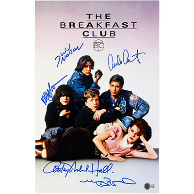 The Breakfast Club Cast-Signed Poster (Universal, 1985)