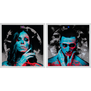 Insane51 (b. 1992) Pride; Lust (two works), 2021