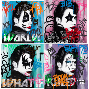 Stikki Peaches (20th Century) Kiss Daddy (four works), 2014