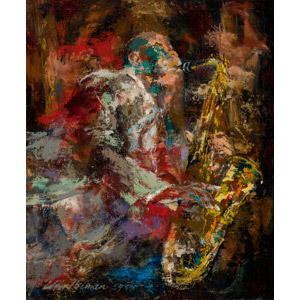 LeRoy Neiman (American, 1921-2012) Sax Player, 1959