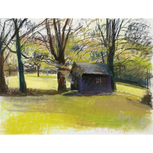 Wolf Kahn (American, 1927-2020) Shed in the Woods, 1995