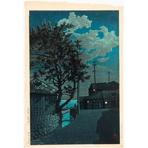 Kawase Hasui (Japanese, 1883-1957) Kamezaki, Owari Province (Bishu Kamezaki), from the series Souvenirs of Travel III  (Tabi miyage dai sanshu), 1928 (Showa 3)