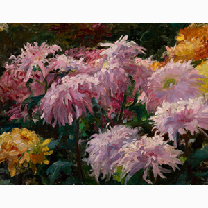 Georges Jules Ernest Binet (French, 1865-1949) Leo Chrysanthemums