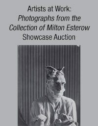 April 8 Artists at Work: Photographs from the Collection of Milton Esterow Showcase Auction