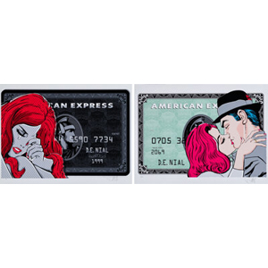 Denial (b. 1976) Until Debt Do Us Part; Black in the Red (two works), 2020 (each)