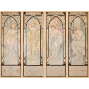 Alphonse Mucha Times of the Day, 1899