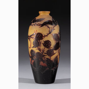 D'Argental Thistle Vase, circa 1920