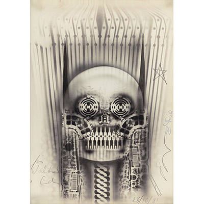 H.R. Giger Techno Skull, 1981