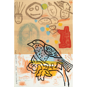 Jaune Quick-to-See Smith (1940-2025) Four Directions, 1995