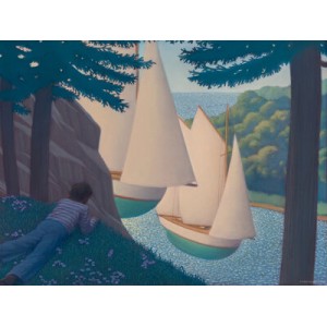 Chris Van Allsburg (American, b. 1949) The Wreck of the Zephyr book interior, 1983