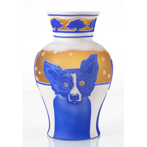 George Rodrigue (b. 1944) Winter Fest Vase, 1995