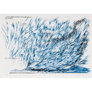 Raymond Pettibon (b. 1957) Untitled (A Sea of Grinding Tectonic Plates...), 2008