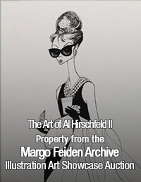 April 28 The Art of Al Hirschfeld II - Property from the Margo Feiden Archive Illustration Art Showcase Auction