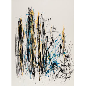 Joan Mitchell (1926-1992) Arbes (Black, Yellow, Blue), 1991-1992