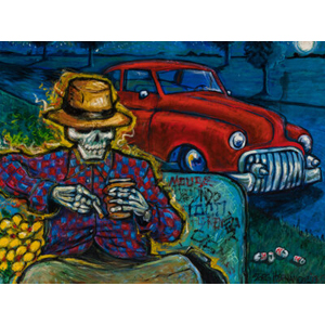 Sergio Hernandez (20th Century) Sitting in the park, 2013-2015