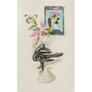 Anstis Lundy (American, 1924-2009) Ceci n'est pas un Picasso, 1982