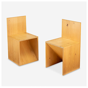 Donald Judd Two Chairs, Models 84-7 and 84-8, designed 1983, manufactured 2001