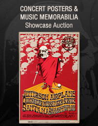 May 10 Concert Posters & Music Memorabilia Showcase Auction