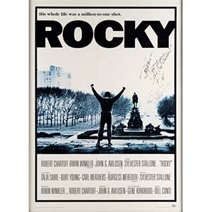 Rocky (United Artists, 1976), Poster Signed by Sylvester Stallone, Inscribed to Matthew Perry
