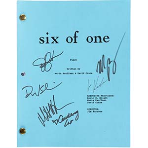 Friends (NBC TV, 1994-2004), 'Six of One' Pilot Script Signed by the Cast