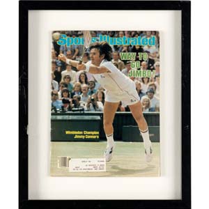 Pair of Jimmy Connors Sports Illustrated Framed Issues, Personally Owned by Matthew Perry