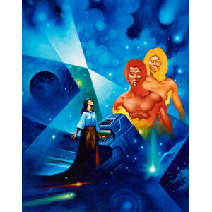 Stephen Fabian (American, 1930-2025) Superluminal paperback cover, 1983