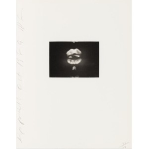 Donald K. Sultan (b. 1951). Lip Prints, from Lip Prints Portfolio, 1989