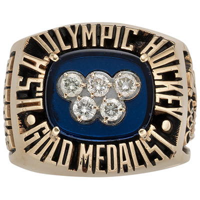 1980 'Miracle on Ice' Olympic Hockey Ring Presented to Coach Herb Brooks