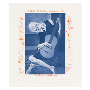 David Hockney (b. 1937) The Old Guitarist, from The Blue Guitar, 1976-1977