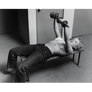 Philippe Halsman (American, 1906-1979) Marilyn Monroe with Weights, 1952