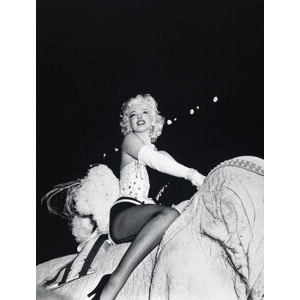 Marvin Scott (American) Marilyn Monroe on an Elephant (from Marilyn's Circus), 1955