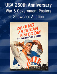 June 6 USA 250th Anniversary War & Government Posters Showcase Auction
